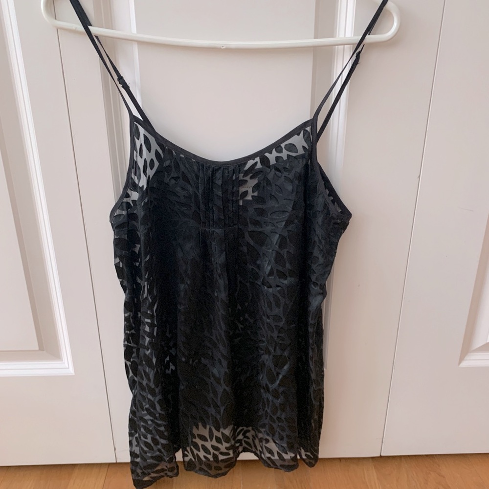 Yumi Kim women’s silky black patterned tank S